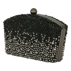 American Glamour Badgley Mischka Ombre Crystal Evening Bag