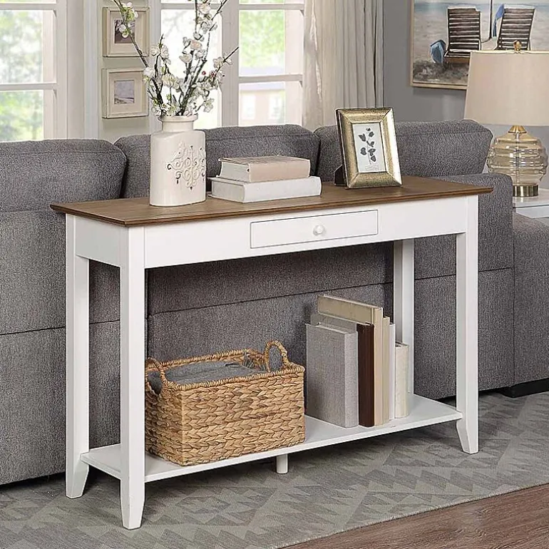 American Heritage 1 Drawer Console Table with Shelf