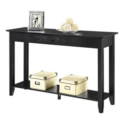 American Heritage 1 Drawer Console Table with Shelf