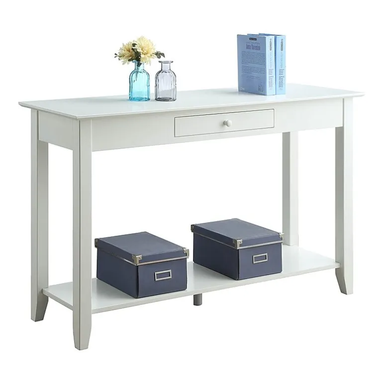 American Heritage 1 Drawer Console Table with Shelf