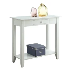 American Heritage 1 Drawer Hall Table with Shelf