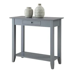 American Heritage 1 Drawer Hall Table with Shelf