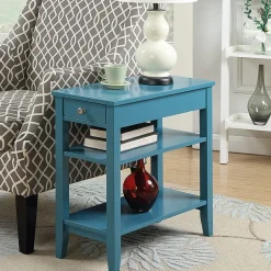 American Heritage 3-Tier End Table with Drawer