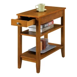 American Heritage 3-Tier End Table with Drawer