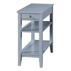 American Heritage 3-Tier End Table with Drawer