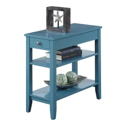 American Heritage 3-Tier End Table with Drawer