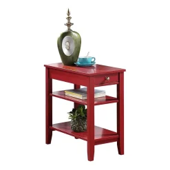 American Heritage 3-Tier End Table with Drawer