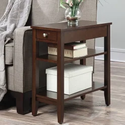 American Heritage 3-Tier End Table with Drawer