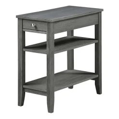 American Heritage 3-Tier End Table with Drawer