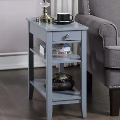 American Heritage 3-Tier End Table with Drawer