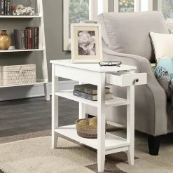 American Heritage 3-Tier End Table with Drawer