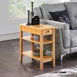 American Heritage 3-Tier End Table with Drawer