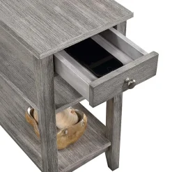 American Heritage 3-Tier End Table with Drawer