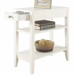 American Heritage 3-Tier End Table with Drawer