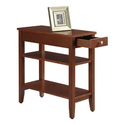 American Heritage 3-Tier End Table with Drawer