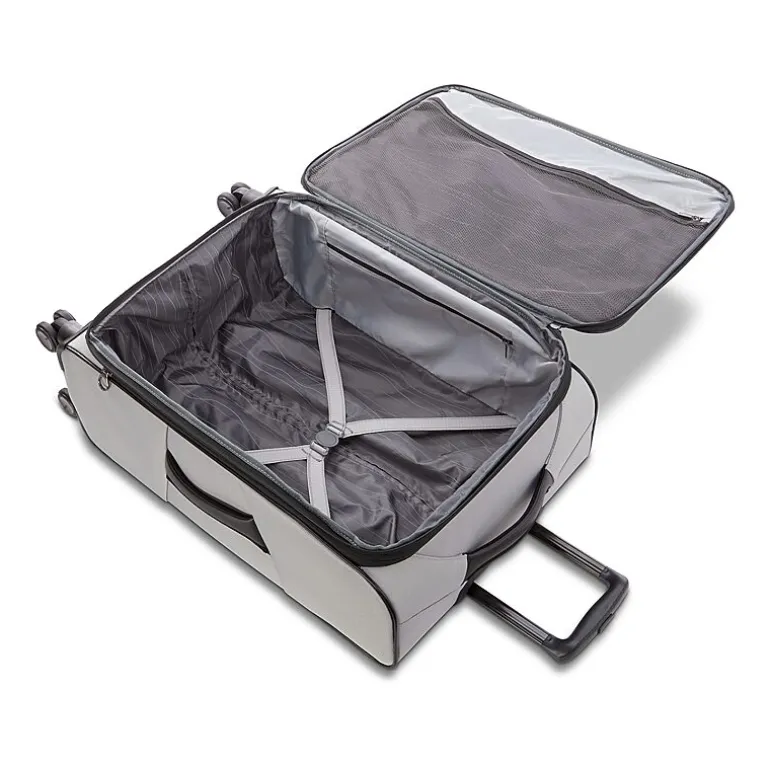 American Tourister Pirouette Nxt 24 Inch Softside Expandable Checked Spinner Luggage