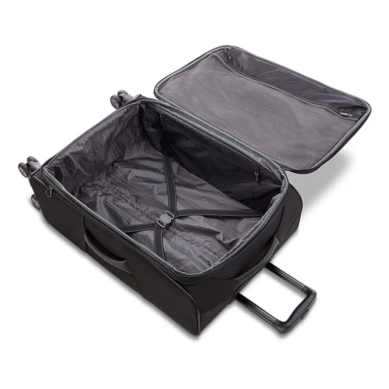 American Tourister Pirouette Nxt 24 Inch Softside Expandable Checked Spinner Luggage