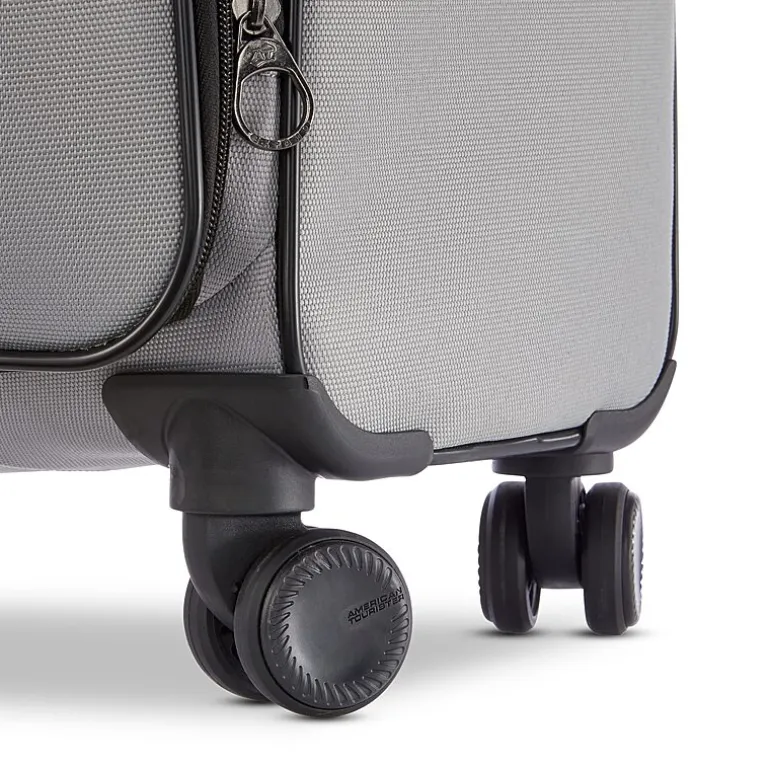 American Tourister Pirouette Nxt 24 Inch Softside Expandable Checked Spinner Luggage