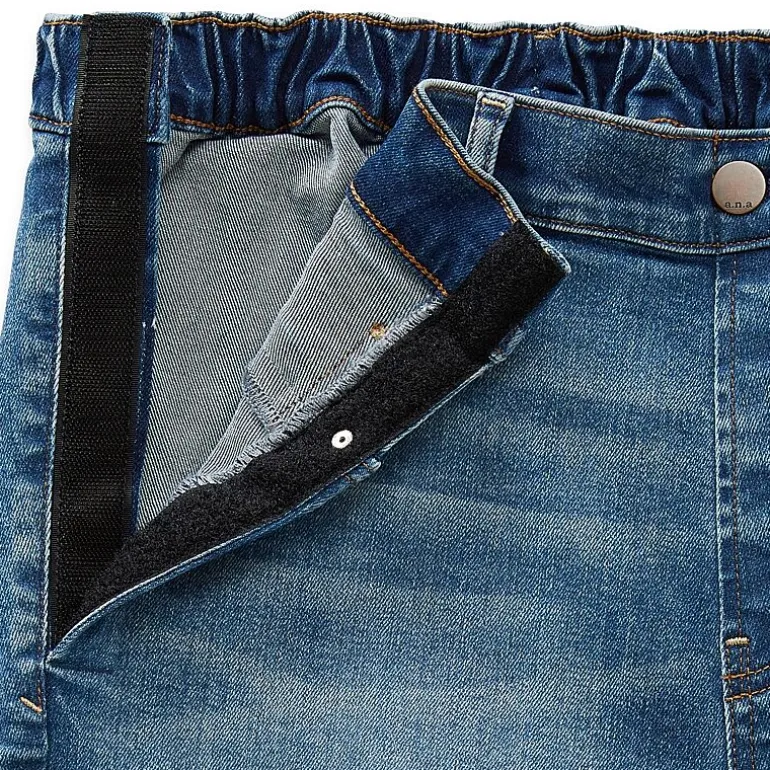 a.n.a Adaptive Womens High Rise Straight Leg Jean-Seated