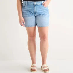 a.n.a A Line Womens 5" Highest Rise Plus Denim Short