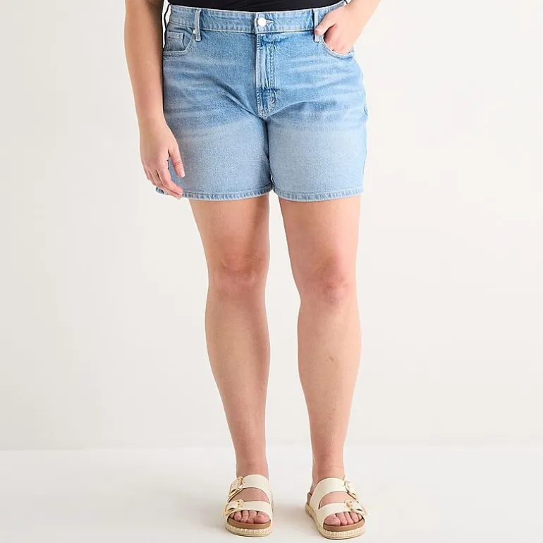 a.n.a A Line Womens 5" Highest Rise Plus Denim Short
