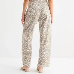 a.n.a Animal Womens Mid Rise Barrel Jean