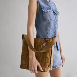 a.n.a Cynthia Woven Bucket Bag