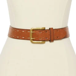 a.n.a Double Prong Edge Perforated Womens Belt