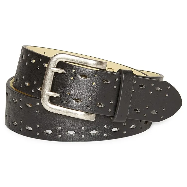 a.n.a Double Prong Edge Perforated Womens Belt