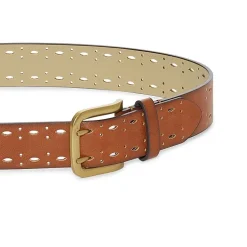 a.n.a Double Prong Edge Perforated Womens Belt