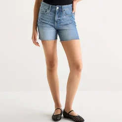 a.n.a Embellished Womens High Rise 5" Denim Short