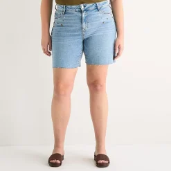 a.n.a Embellished Womens Plus High Rise 5
