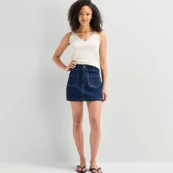 a.n.a Lace Trim Womens V Neck Sleeveless Tank Top