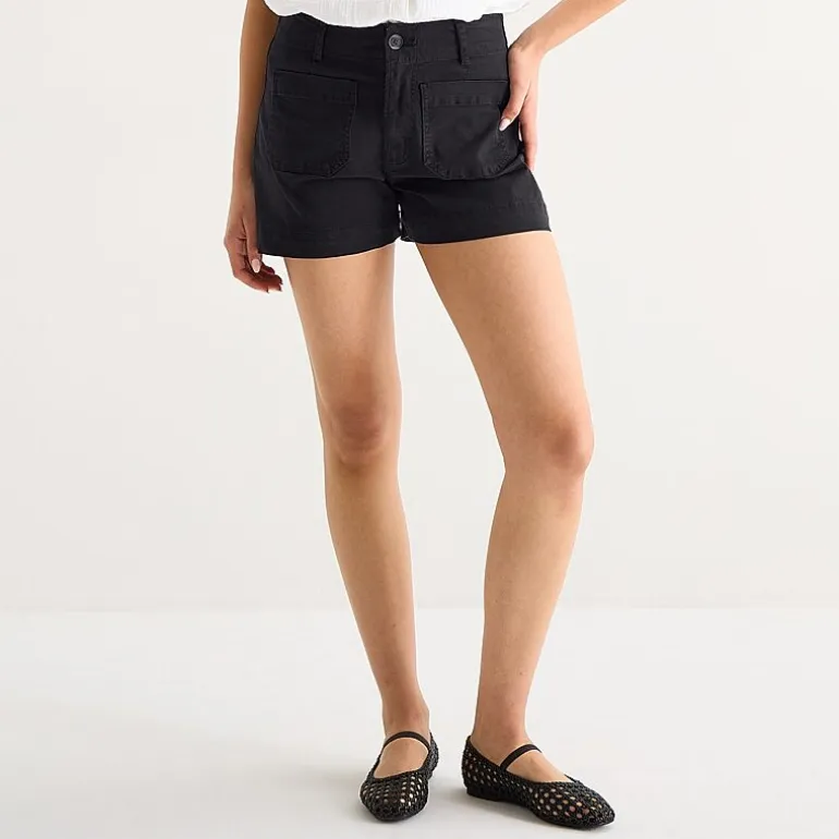 a.n.a Patch Pocket Womens 4" Highest Rise Chino Short
