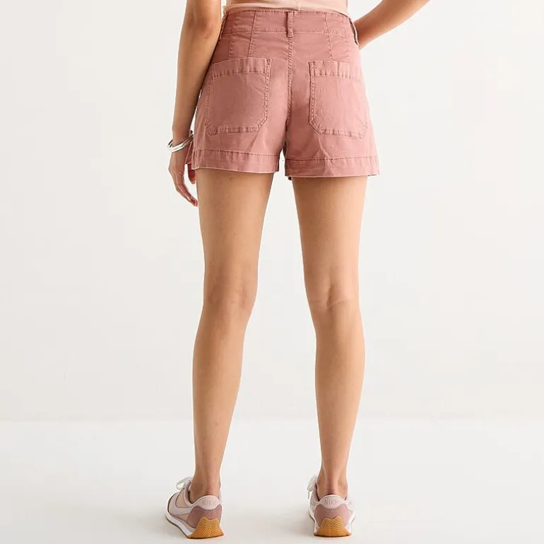 a.n.a Patch Pocket Womens 4" Highest Rise Chino Short