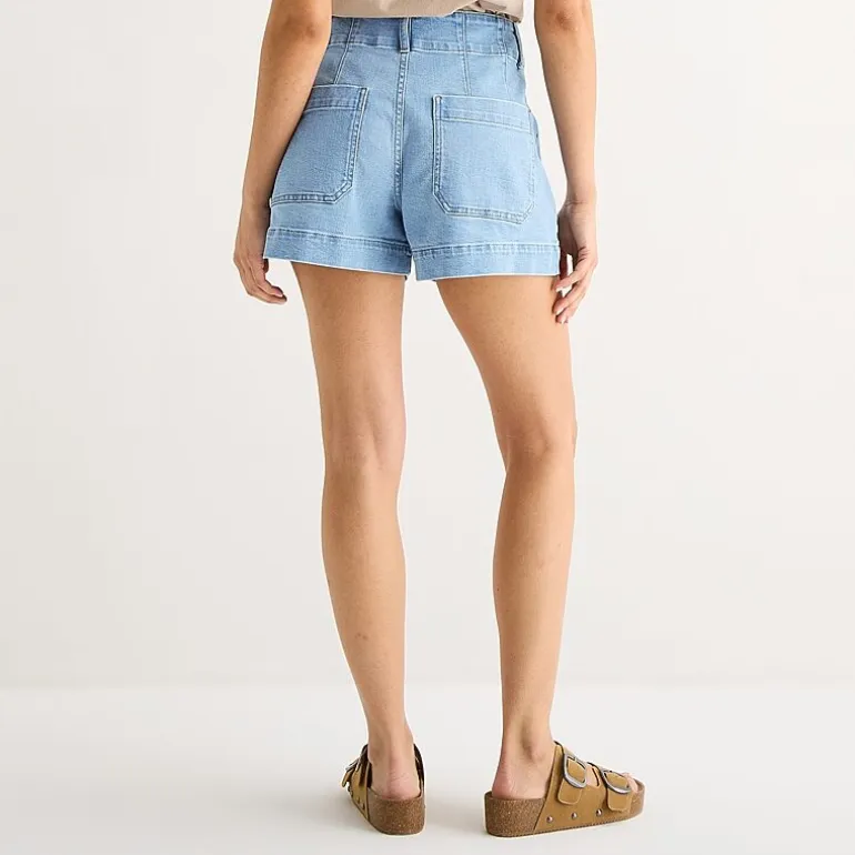 a.n.a Patch Pocket Womens Highest Rise 4" Denim Short