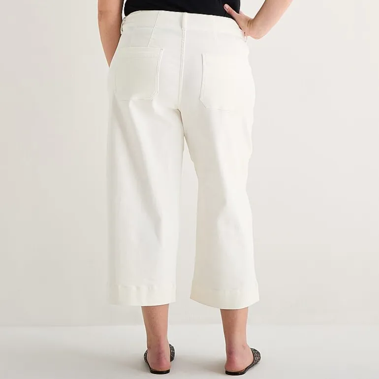 a.n.a Patch Pocket Womens - Plus Highest Rise Cropped Jean