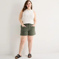 a.n.a Patch Pocket Womens Plus 4