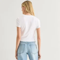 a.n.a Perfect Tee Womens Crew Neck Short Sleeve T-Shirt
