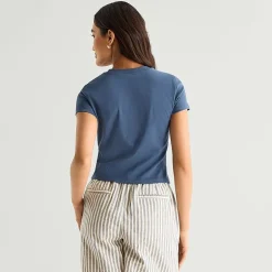 a.n.a Perfect Tee Womens Crew Neck Short Sleeve T-Shirt