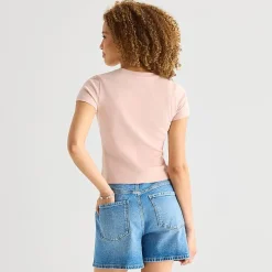 a.n.a Perfect Tee Womens Crew Neck Short Sleeve T-Shirt