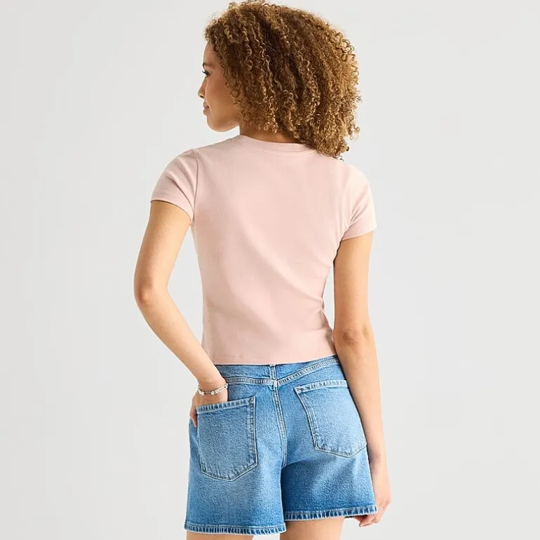 a.n.a Perfect Tee Womens Crew Neck Short Sleeve T-Shirt