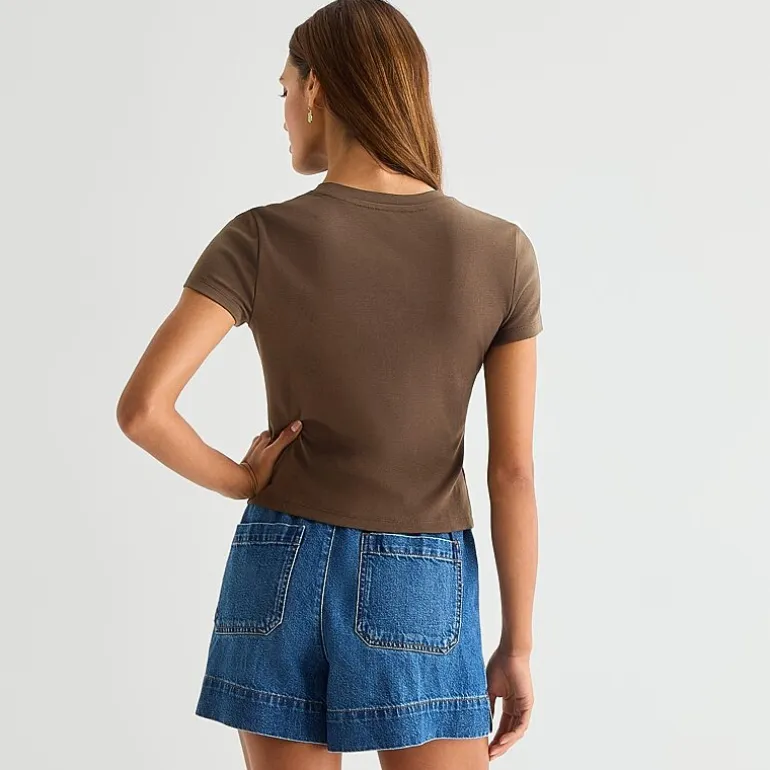 a.n.a Perfect Tee Womens Crew Neck Short Sleeve T-Shirt