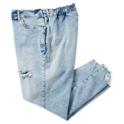 a.n.a Plus Womens High Rise Adaptive Slim Straight Leg Jean