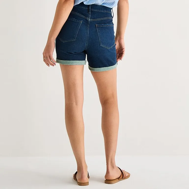 a.n.a Roll Cuff Womens 5" High Rise Denim Short