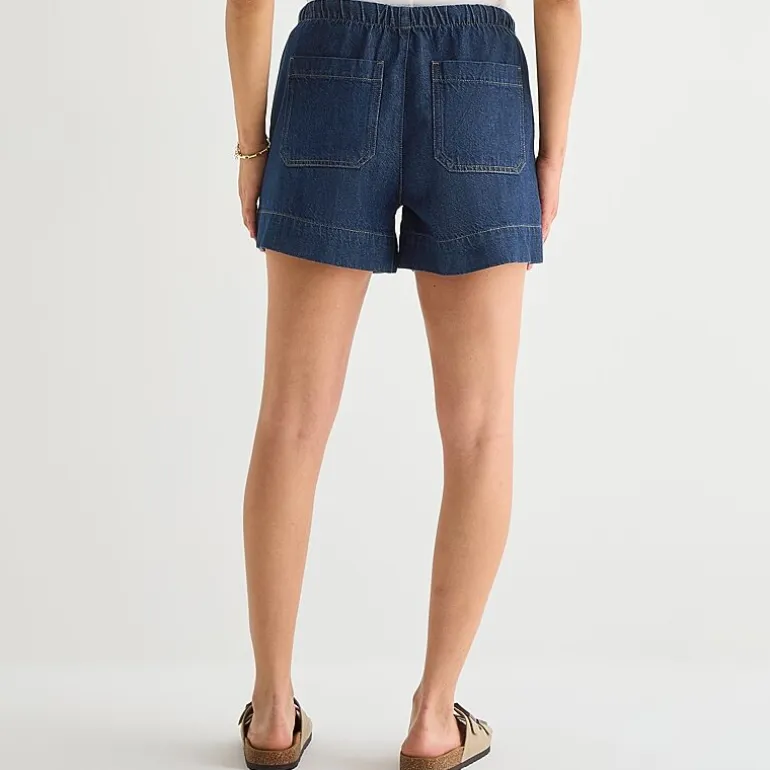 a.n.a Soft Drape Womens 4" Mid Rise Denim Short