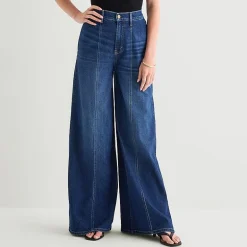 a.n.a Soft Drape Womens Wide Leg Jean