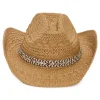 a.n.a Straw Novelty Trim Womens Cowboy Hat