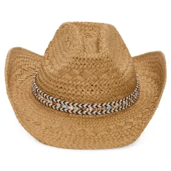a.n.a Straw Novelty Trim Womens Cowboy Hat