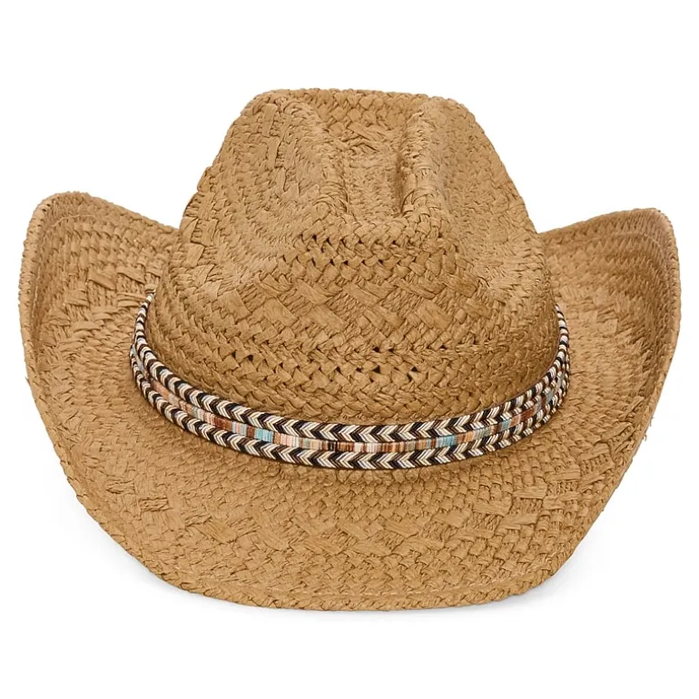a.n.a Straw Novelty Trim Womens Cowboy Hat